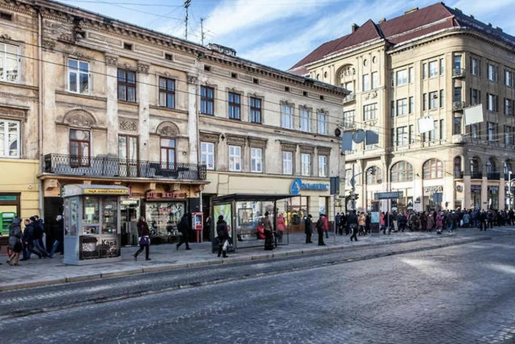 Апартаменти Для Сім'Ї З Видом На Оперний Театр Lviv 0*,